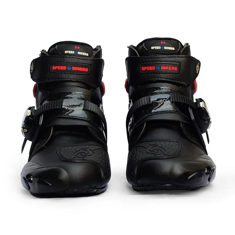 

Riding Tribal Motorcycle Riding Shoes Short Boots Men's Four Seasons Anti Fall and Wear-resistant Racing Shoes Road Rider Shoes