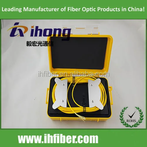 Optic Fiber OTDR Launch Cable Plastic Box SC-APC To SC-APC 200M SC/APC Fiber Ring/Test Box