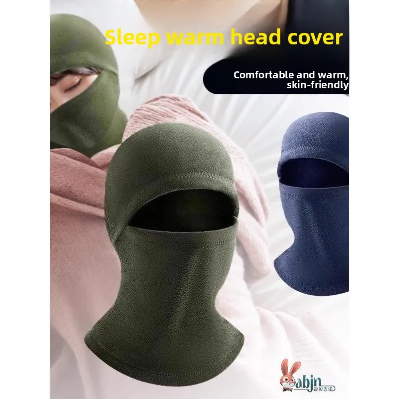 

Теплая флисовая маска-шапка с капюшоном для мужчин, зимняя многофункциональная защита шеи, ветрозащитная, морозостойкая, для езды на велосипеде, для домашнего использования