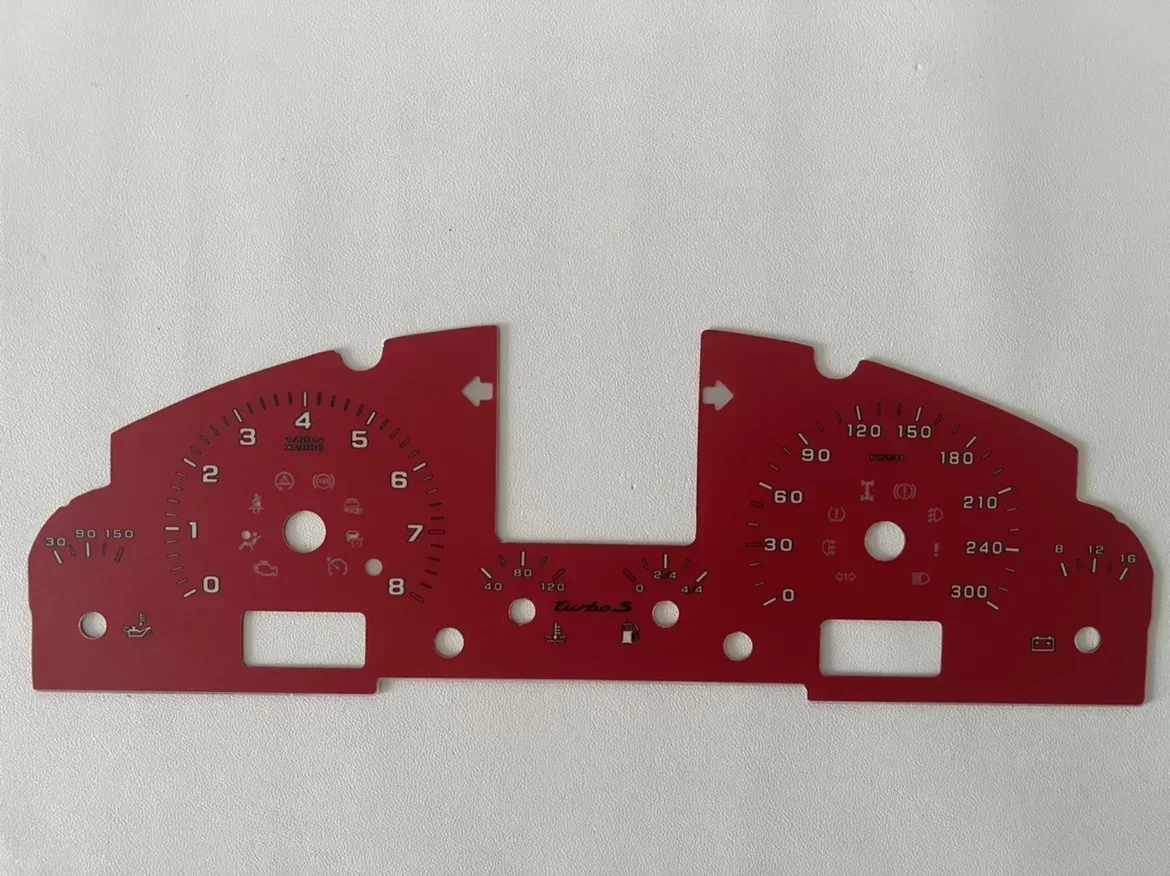 Counter Cluster Guards Dials For Porsche 955/957 Cayenne/S/GTS Speedo Tacho Dials Gauge Face Overlay From mph to KMH