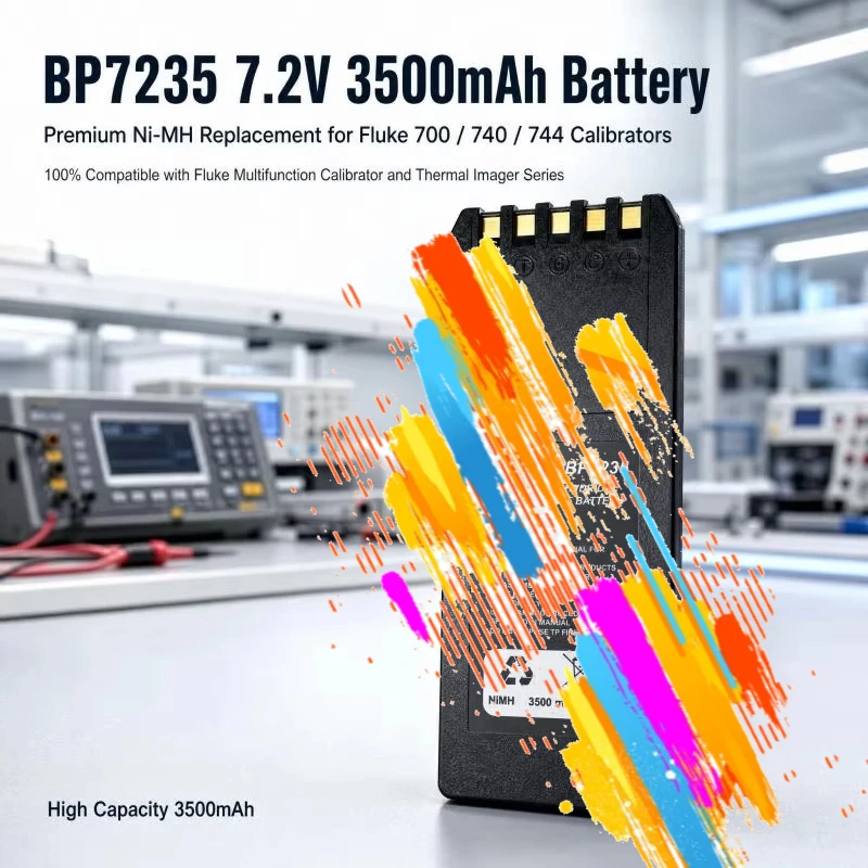 BP7235 Ni-MH Replacement Battery 7.2V 3500mAh Compatible with Fluke 700 740 744 Multifunction Calibrator Thermal Imager