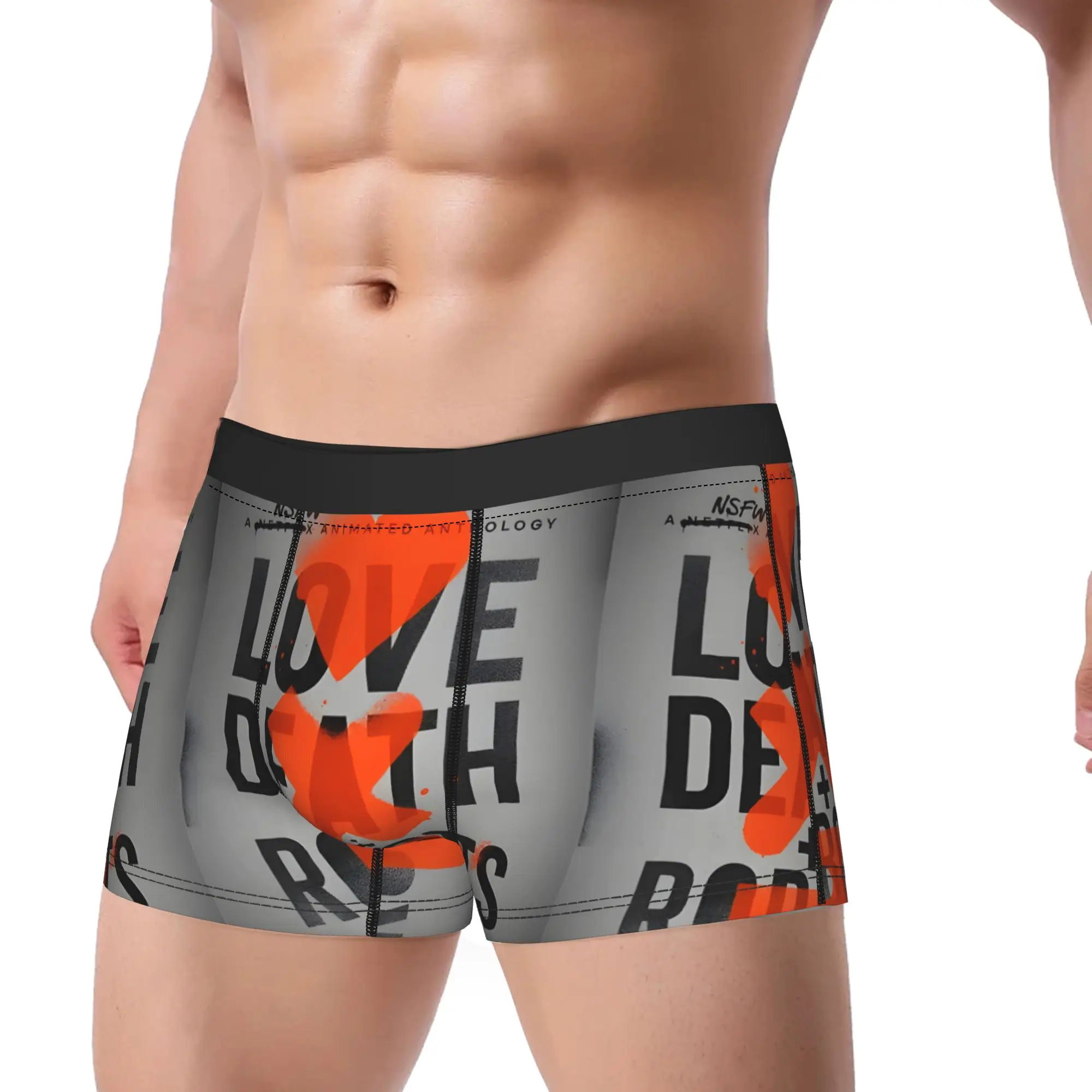 lLove Death And Robots Original lLove Death and Robots Underpants Homme Panties Men's Underwear Ventilate Shorts Boxer Briefs