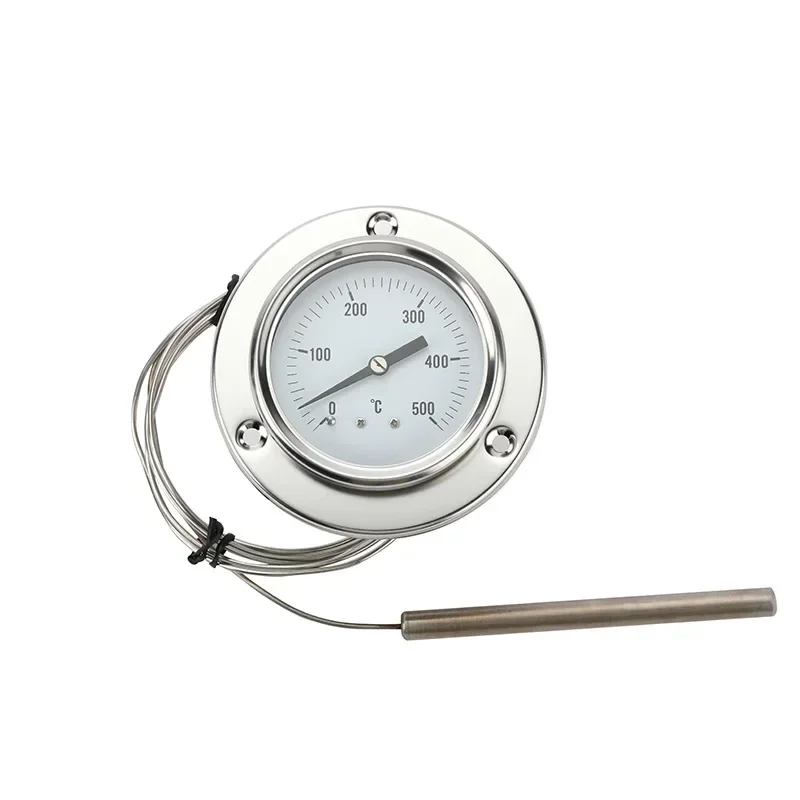 304 Stainless Steel Industrial Equipment Oven Thermometer High Temperature Thermometer Pressure Capillary Thermometer
