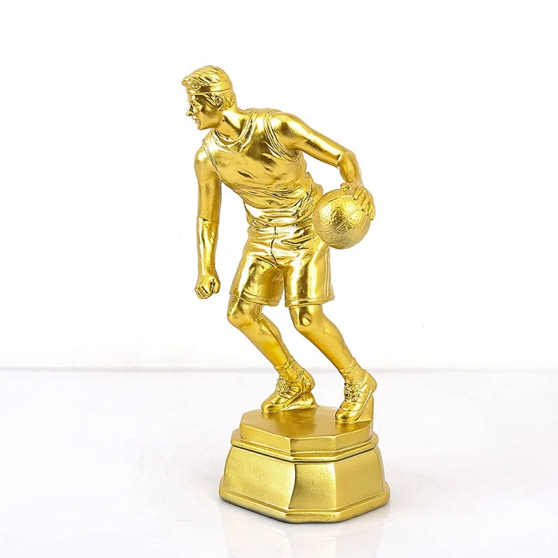 

Resin Metal Trophy, Basketball MVP Player Souvenir, Basketball Game Universal Trophy Figure Model.