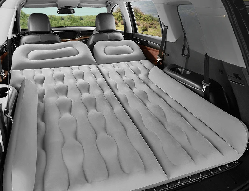 Airbed Household Outdoor Single Double Air Bed Thickened Folding Inflatable Convenient Mattress Sleep Rest for Car SUV Travel