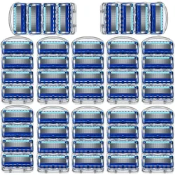 8/12/24/32/48 COMB Shaver High Quality 5-ply layer Razor Manual Shaving Blades Men Face Shaving Razor Replacement Cutter Heads