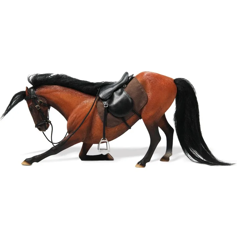 Warm-blooded Horse 3.0 Soldiers playing horse mount figure simulation animal ornament model