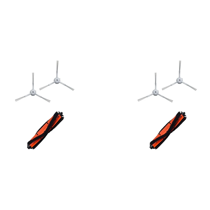 2 комплекта запасных частей основной щетки роликовой и боковой щетки для робота-пылесоса Xiaomi Roidmi EVE Plus