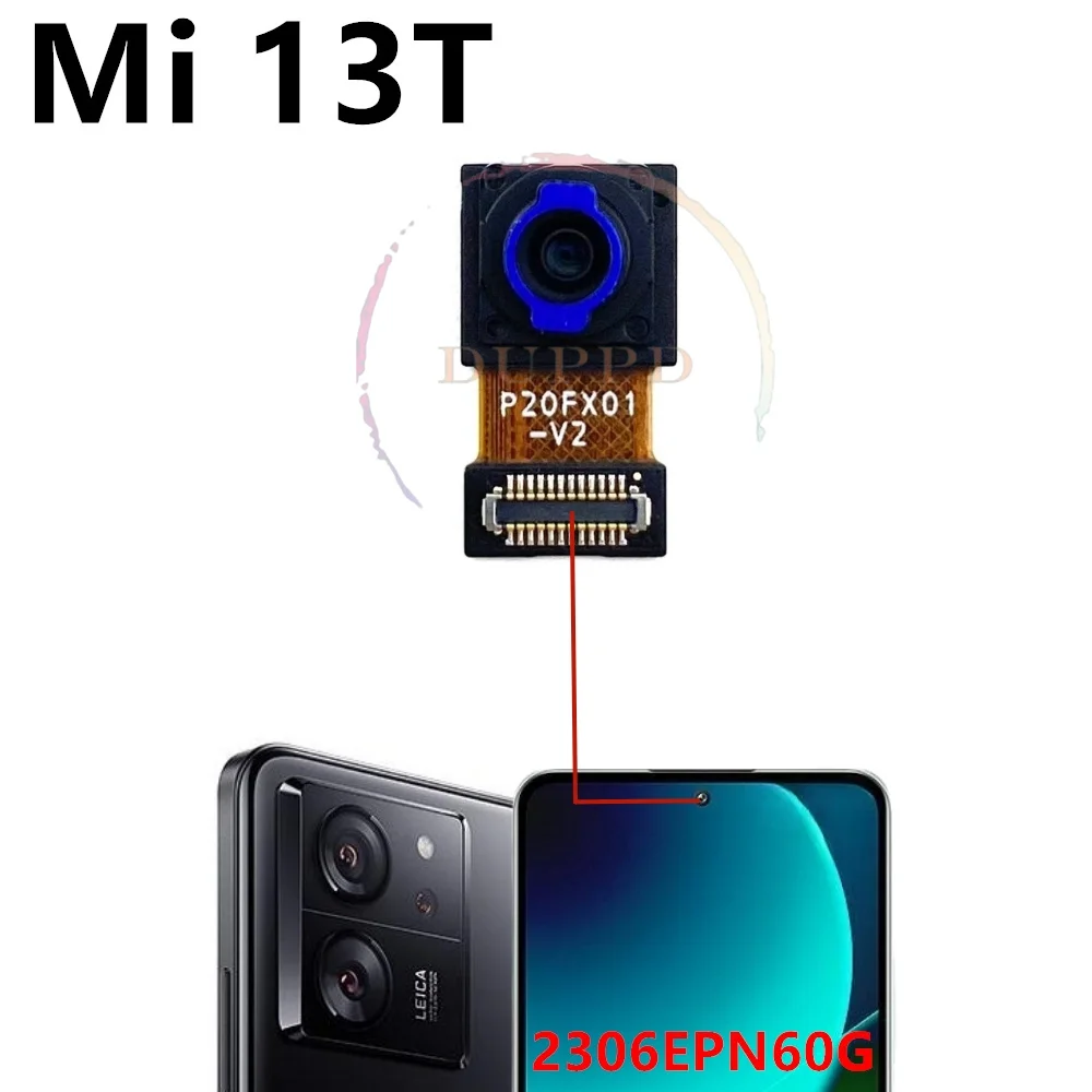 Backside Main Rear Back Camera For Xiaomi 13T Pro Mi13T Small Facing Front camera Flex Cable Replacement Parts