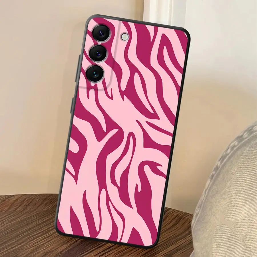 Pink Pattern Case for Samsung Galaxy A37 A06 A23 A25 A16 A05 A73 A57 A15 A51 Phone Cover A13 A53 A41 A17 A52 A36 A70 A12 A50