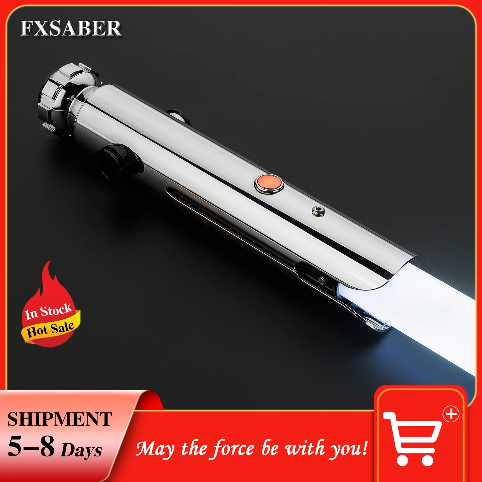 FXSABER metal hilt infinite color changing Ahsoka lightsaber with smooth swing Blaster Lightsaber