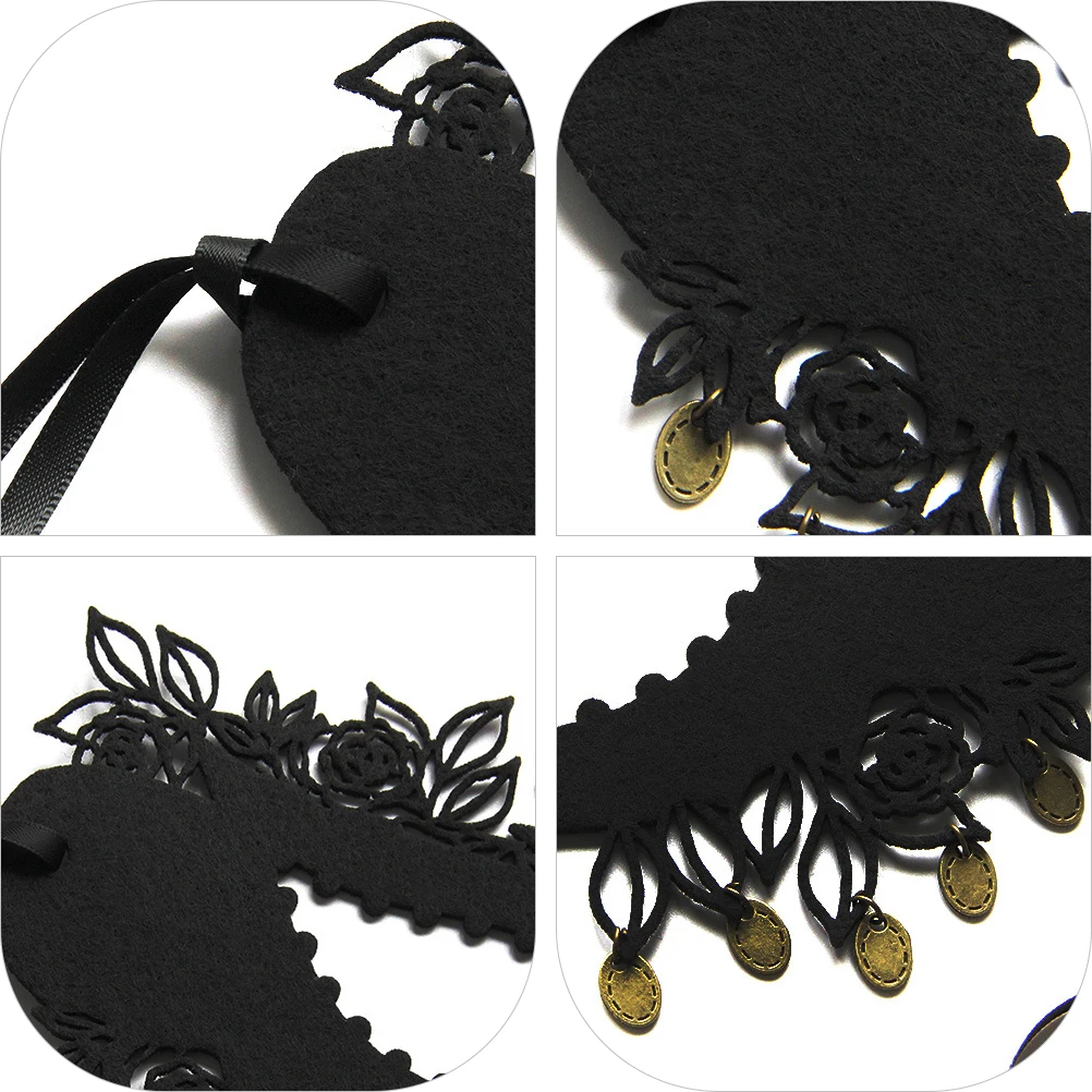 

Half Face for Party Dance Carnival Cosplay Costume Decoration Comfortable Wearable Accessory Black Unisex