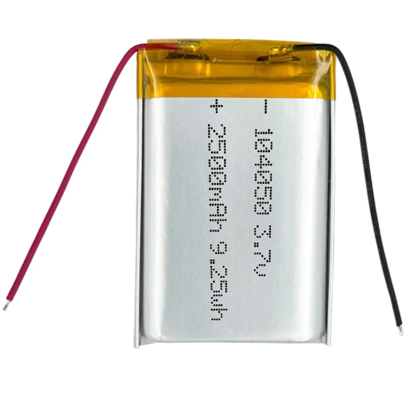 104050 Battery 3.7V 2500mAh Lithium Ion Polymer Rechargeable Battery for Smart Watch Headphone Digital Products Portable Equipme
