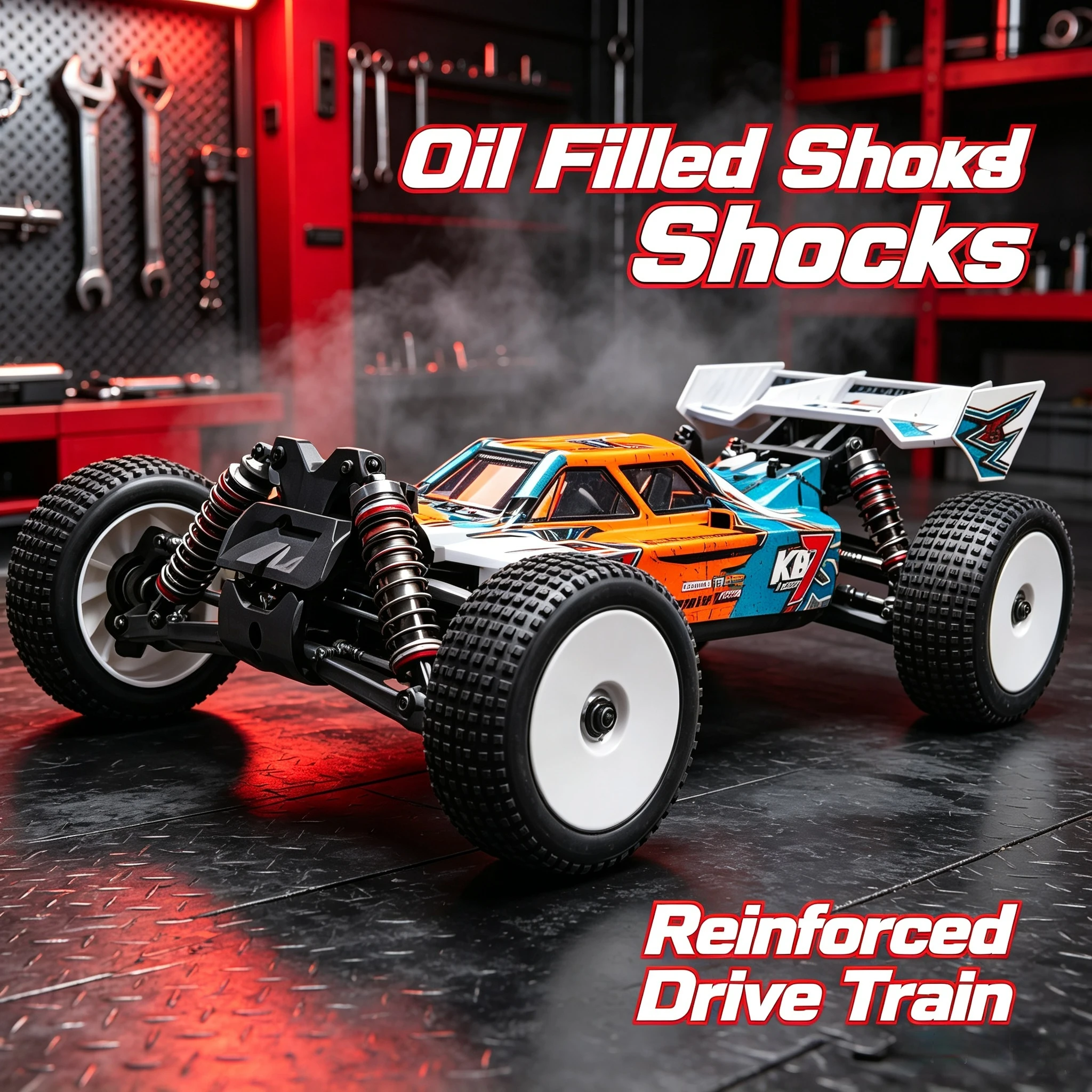 Yikong YK5071 4WD Brushless RC Racing Car 1/7 Scale High Speed Electric Off-Road Remote Control Competition Model Vehicle