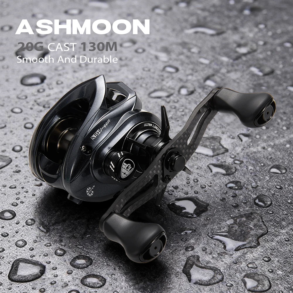 SOLOKING ASHMOON Legierung Baitcastingrolle Ultraleichte BFS Weitwurfrolle 6,3/7,1/8,1 Übersetzungsverhältnis 6 kg Drag Power Angelrolle