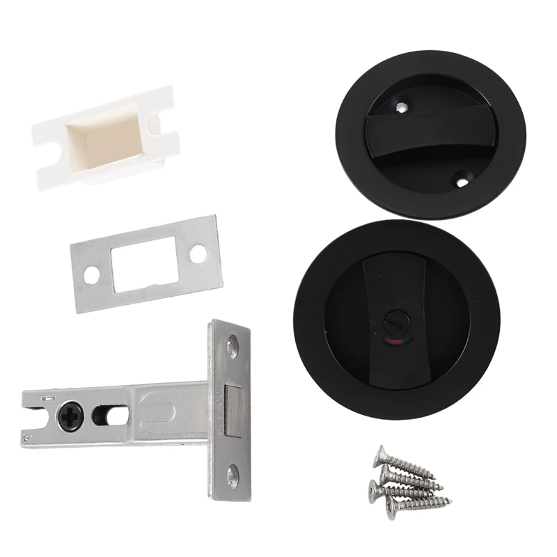 Cerradura de puerta Invisible, accesorio redondo, plano, abierto, Cuadrado, para dormitorio, Hogar, baño, Universal, caliente