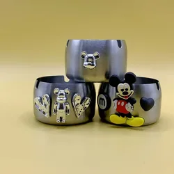 New cartoon Disney Mickey home living room office trendy creative personality high-end light luxury stainless steel ashtray