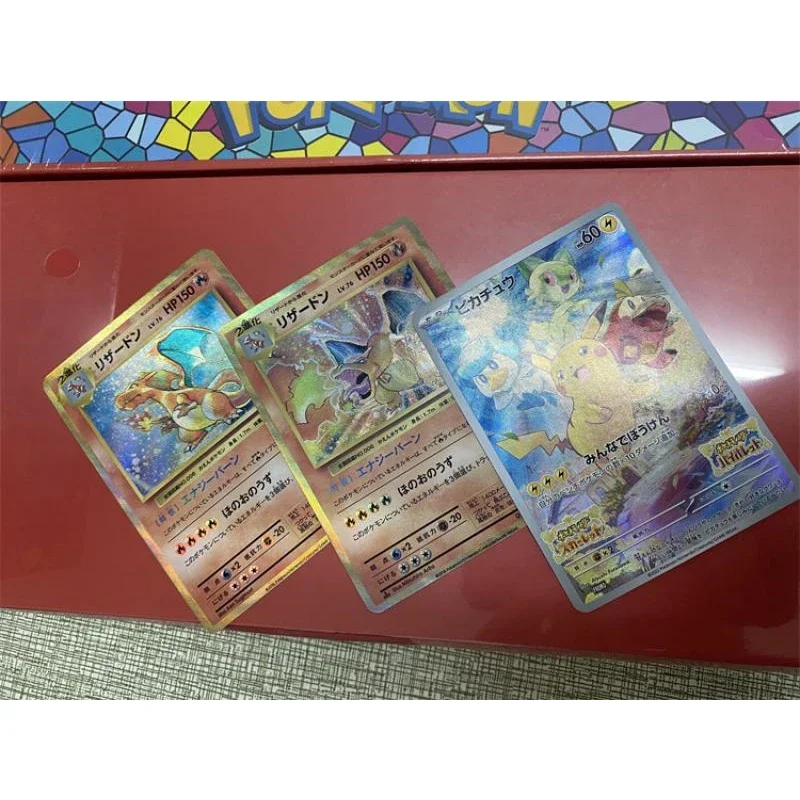 Anime Acg Hot Stamping Craft Flash Card Arceus Psyduck Eevee Bulbasaur Collection Toy Solitaire Christmas Birthday Present