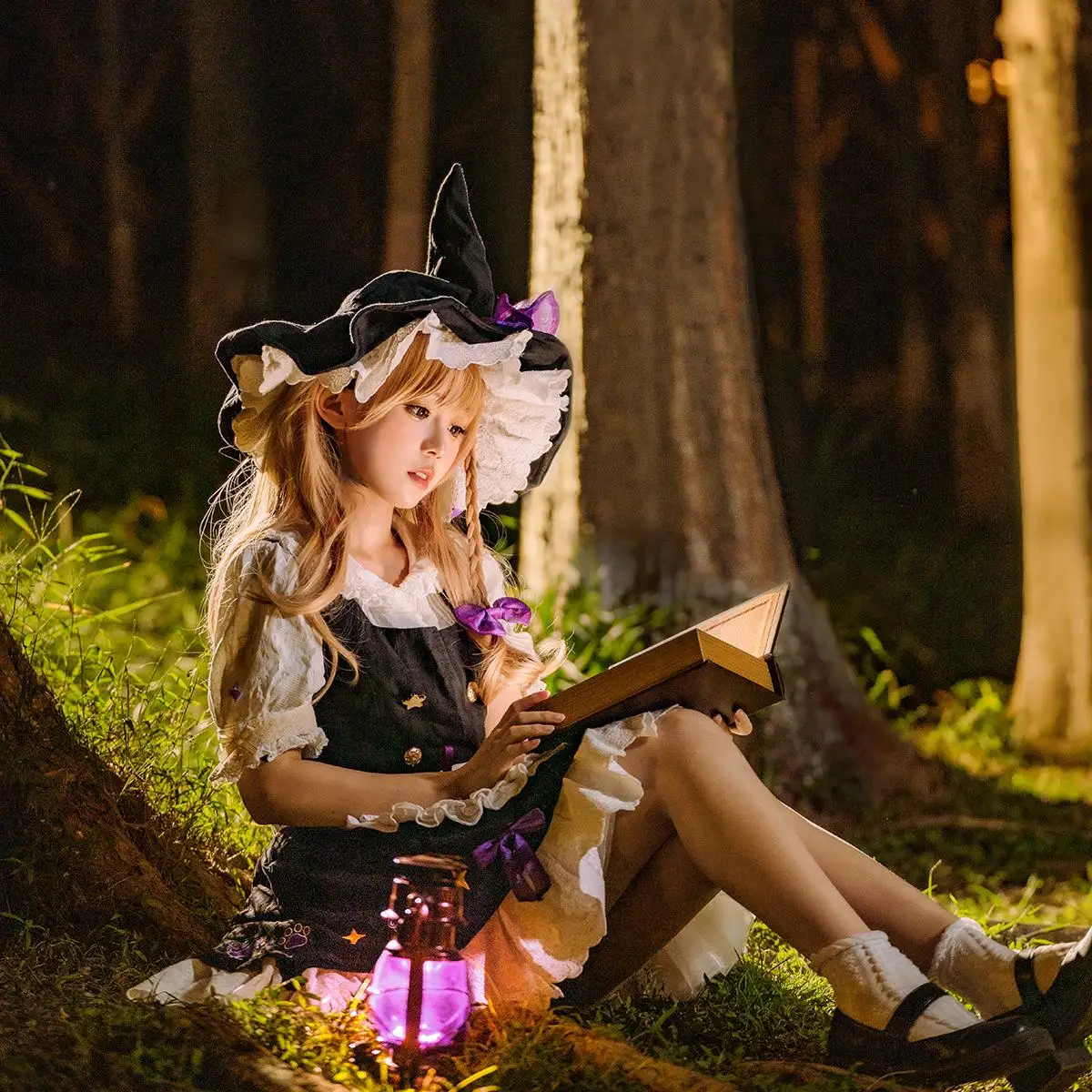 Novo traje de cosplay Kirisame Marisa para Halloween, festa de dramatização de Natal, jogo de quadrinhos, vestido novo projeto