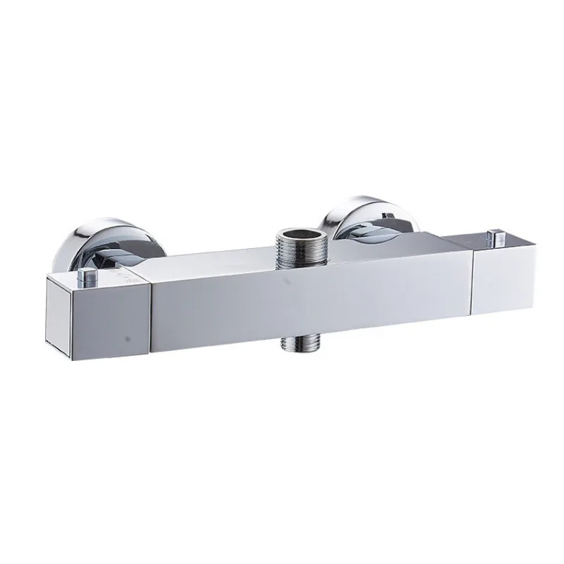 

Brass bathroom wall type intelligent constant temperature shower faucet