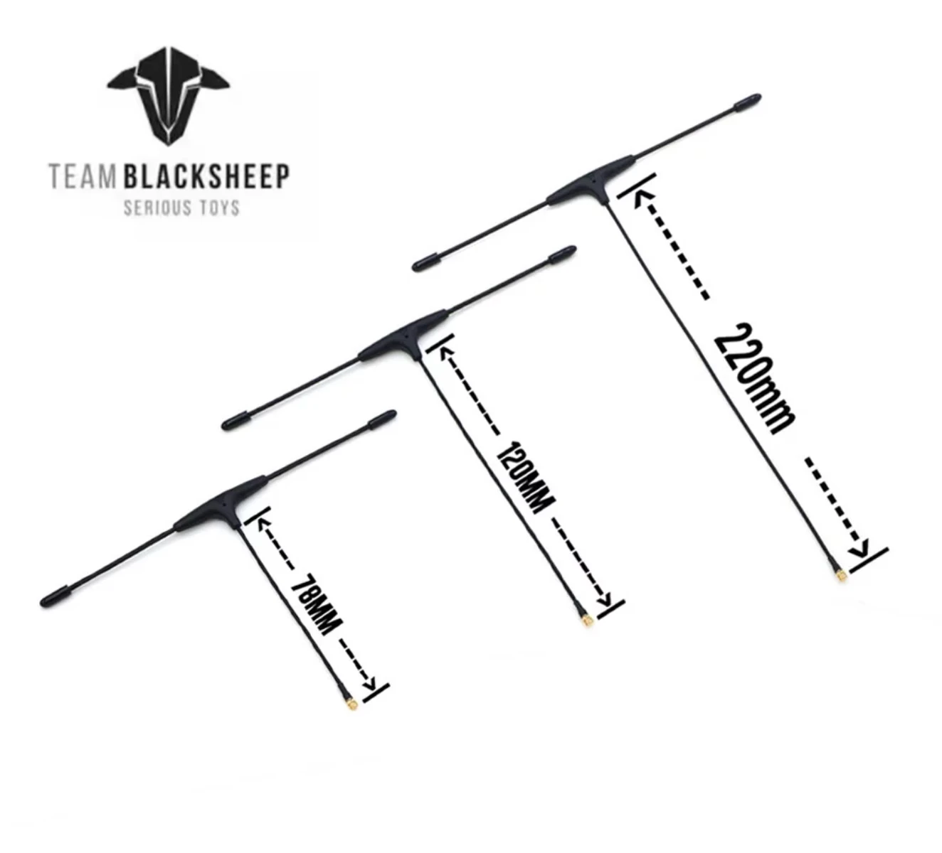 Original Team Blacksheep TBS CROSSFIRE IMMORTAL T V2 Antenna Length 78mm 120mm 220mm For 915/868Mhz Receiver CRSF Long Range