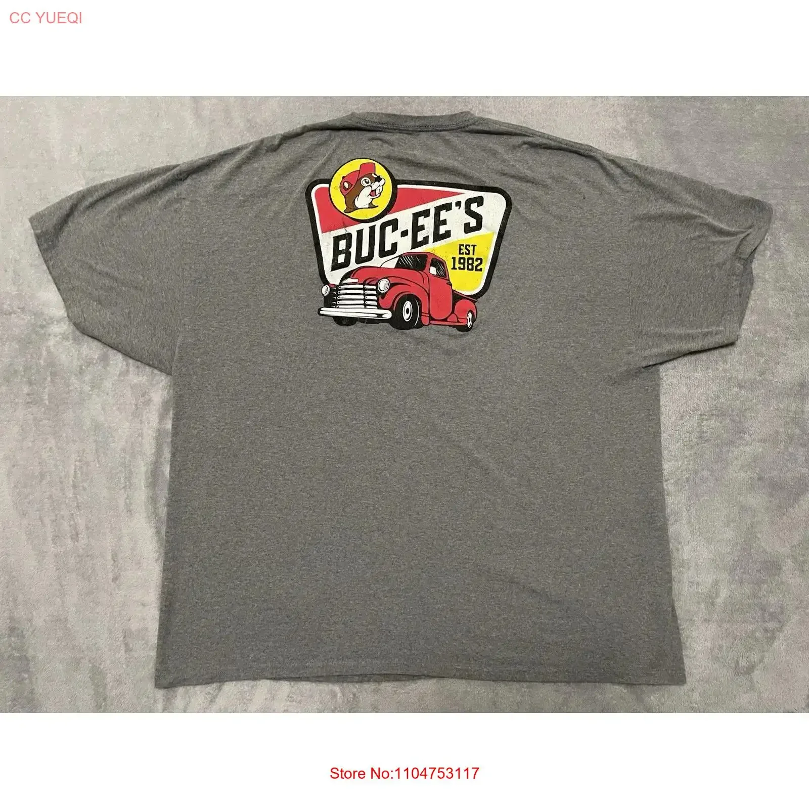 Buc ee's Established 1982 T Shirt 3X Gray Texas Lone Star State vintage Washed Comfortable Soft Stylish homme Stretched