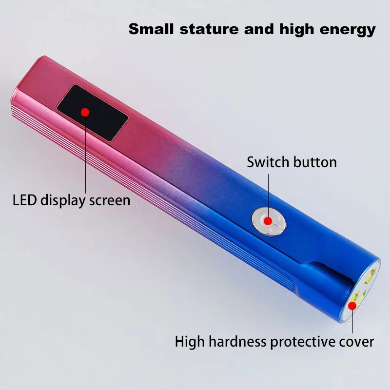 

Manufacturer Mini 9W 3Leds Cordless Fast Curing 3 Timer Setting Rechargeable Portable Nail UV LED Lamp With Display Screen