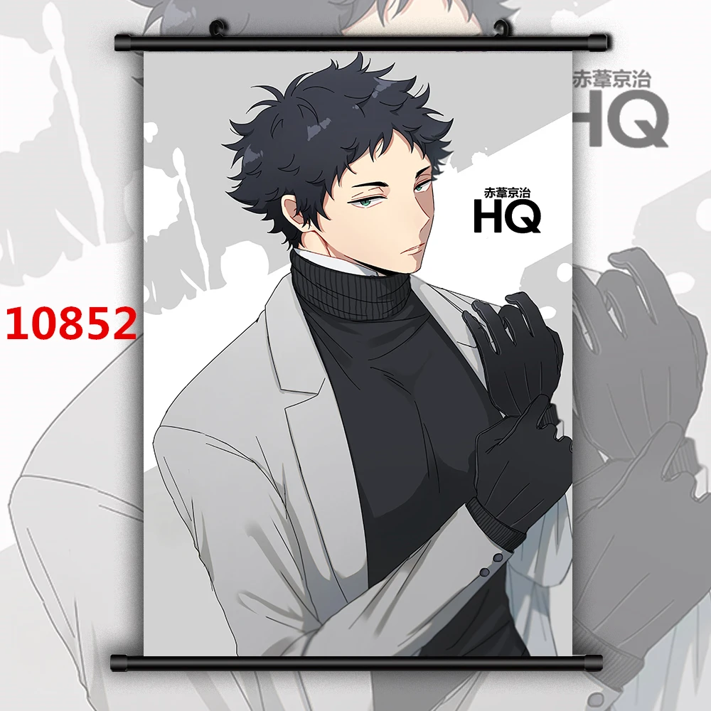 WTQ Haikyuu!! Akaashi Keiji X Bokuto Koutarou Anime Canvas Painting Anime Posters Wall Decor Wall Art Picture Room Home Decor