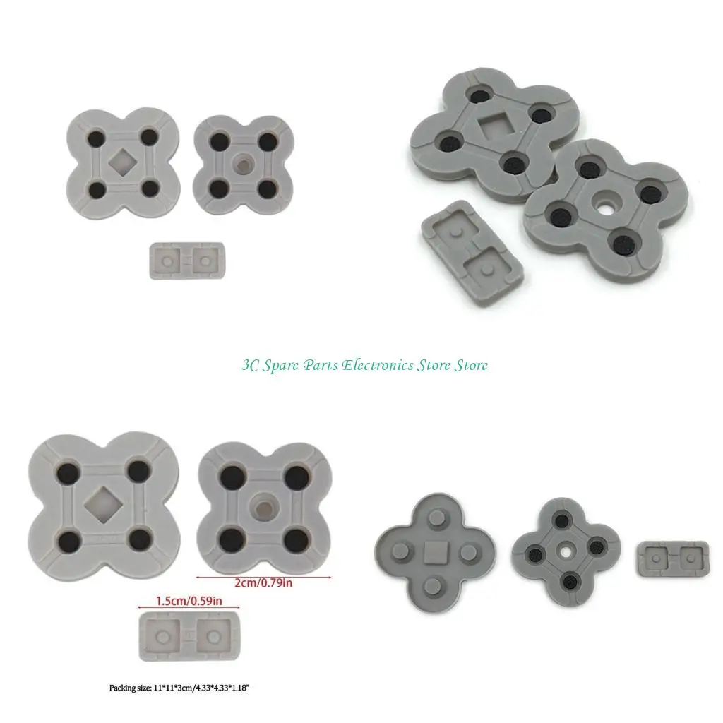 SZ Conductive Rubber Pad Repalcement Repair Part for NDSL Game Controllers - zdjęcie 1