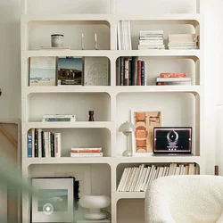 White Modern Bookshelf Bedroom Minimalist Items Unique Office Magazine Rack Storage Design Estande De Livros Modular Furniture