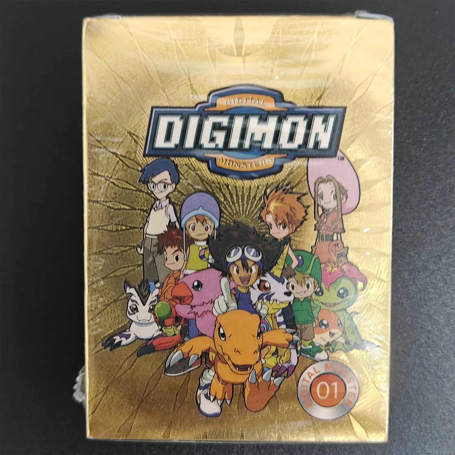 

55Pcs/box Digimon Card Game Gold SR R English Battle Collection Cards