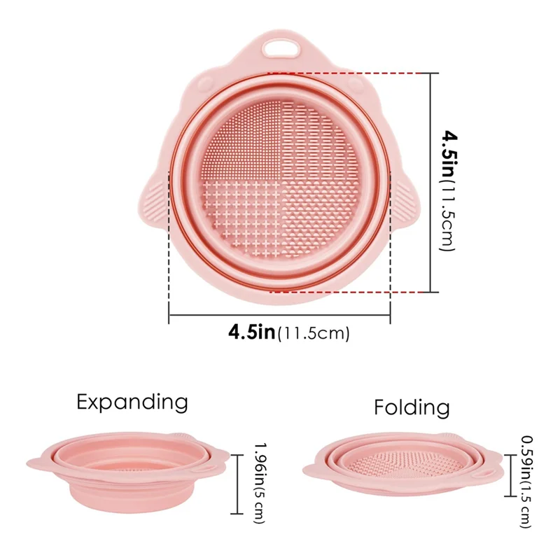 A25F-2 Pack Складная щетка для чистки кистей, шайба для чистки, чашка для ополаскивания акрила, акварели, масляной живописи