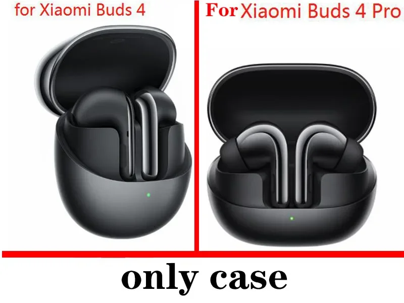 For xiaomi buds 4 / buds4pro Earphone Case with keychian Transparent Silicone Cover For xiaomi buds 4pro Cute Love/angel Case