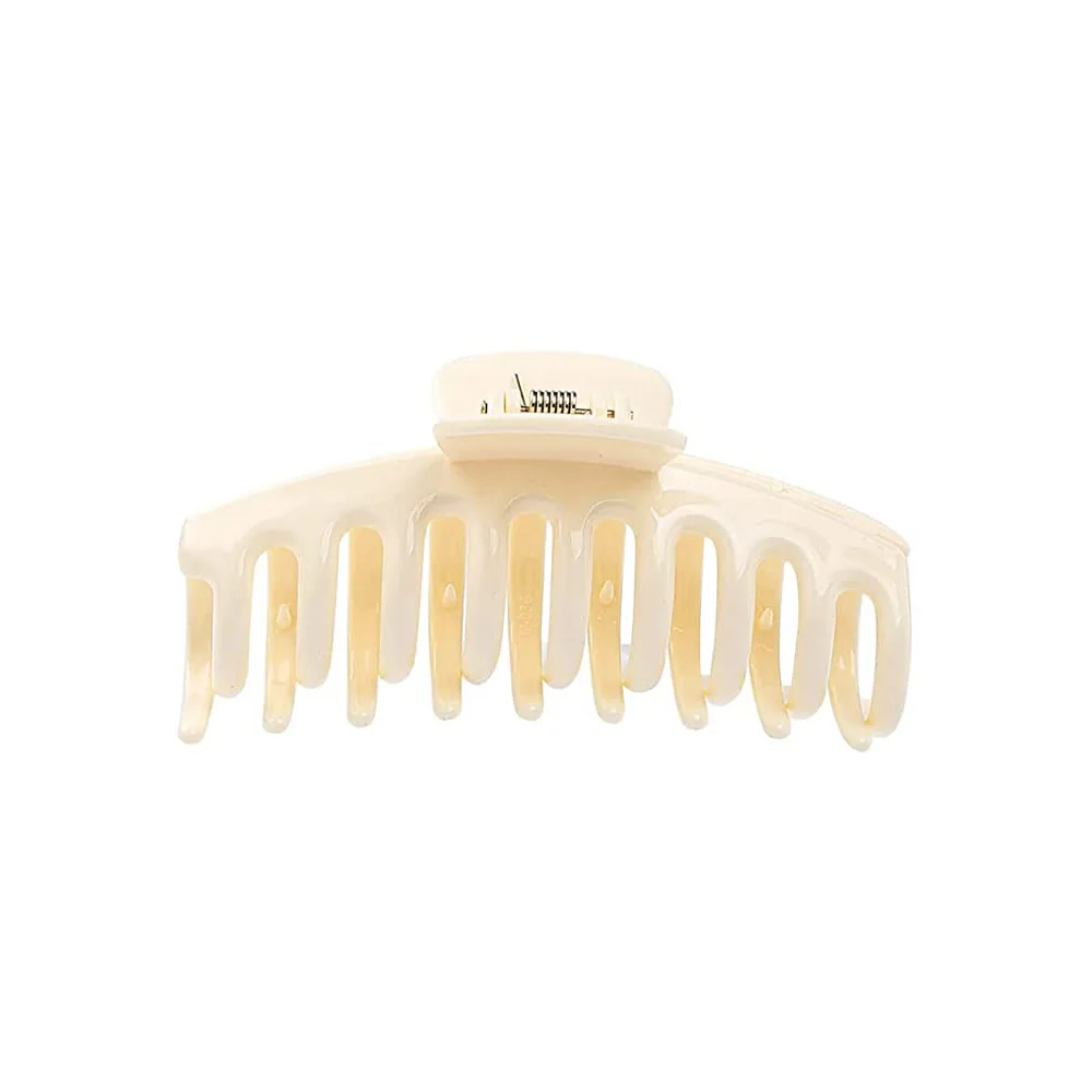 Neue große Haarklammer für Frauen und Mädchen, Pferdeschwanz-Haarspangen, Kaffee, Beige, Haarnadel, Krabben-Haarspange, modischer Haarschmuck, Ornamente – Detail 18