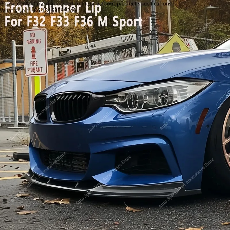 

Front Bumper Lip For Bmw F32 F33 F36 430i 430d 440i M Sport 2013-2020 Car Spoiler Gloss Black Bodykits Tuning Splitter Diffuser