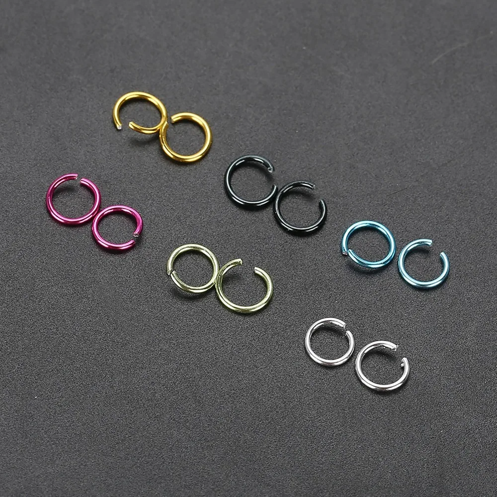 colorful Aluminum Material Jump Rings Multiple Colors Plastic Box Connector Ring Jewelry Findings DIY Jewelry Craft