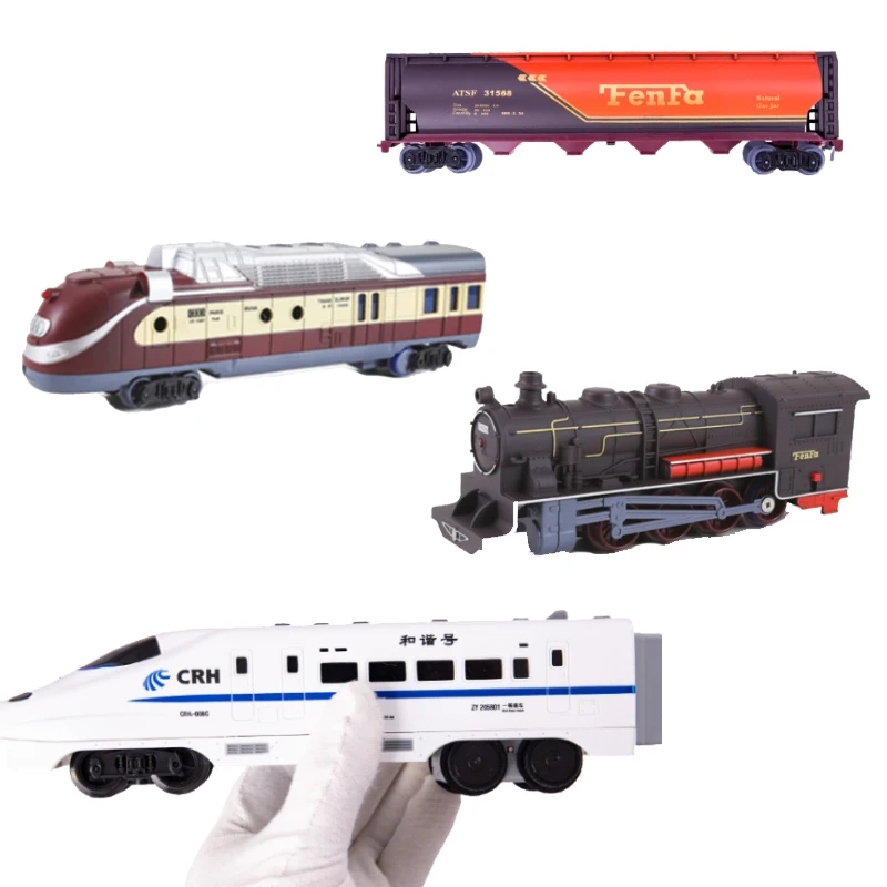 Railway Train Electric Simulation Toy Gifts CRH Modern Classical Locomotive Collection Hobby