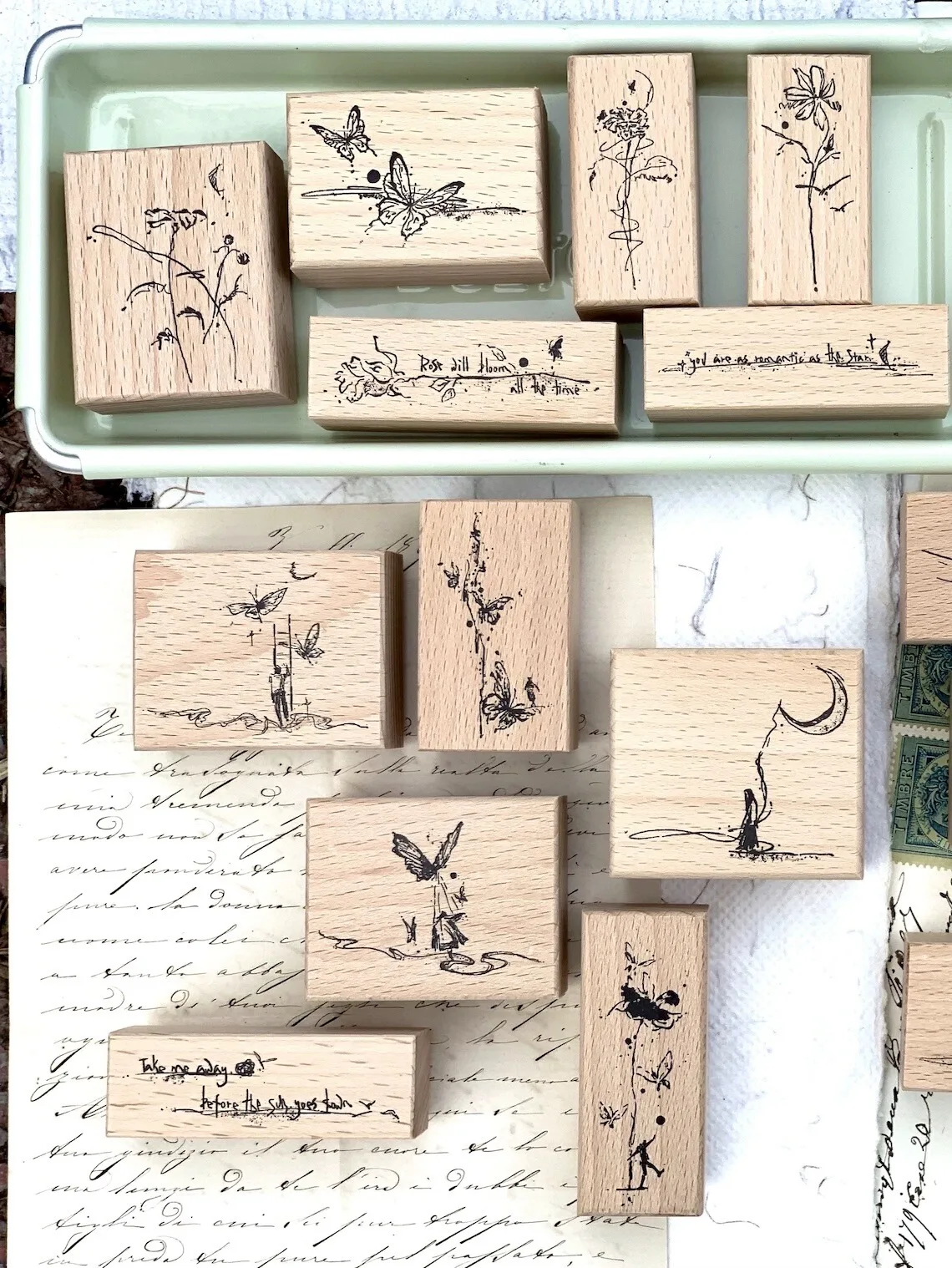 Vintage Dancing Wooden Rubber Stamp for DIY Scrapbooking Photo Album Card Making