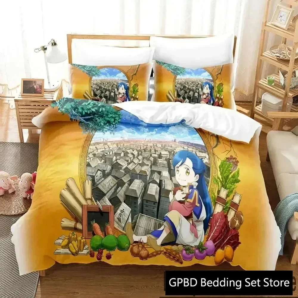 Luxury New 3D Print Ascendance of a Bookworm Anime Bedding Set Boys Girls Twin Queen King Duvet Cover Pillowcase Bed boys Adult