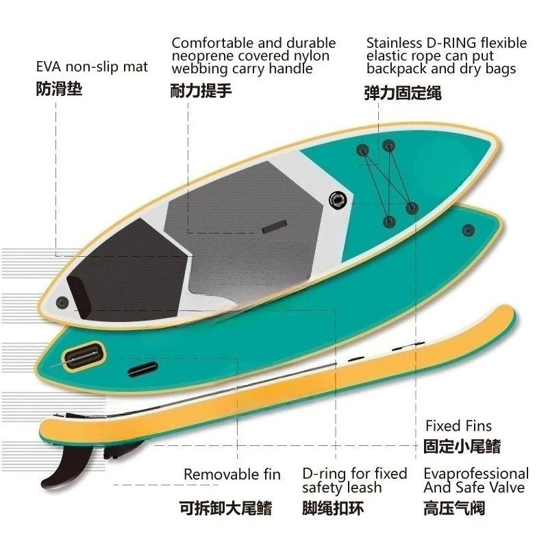 Paddle Board Double Layer Thickened Portable Surfboard