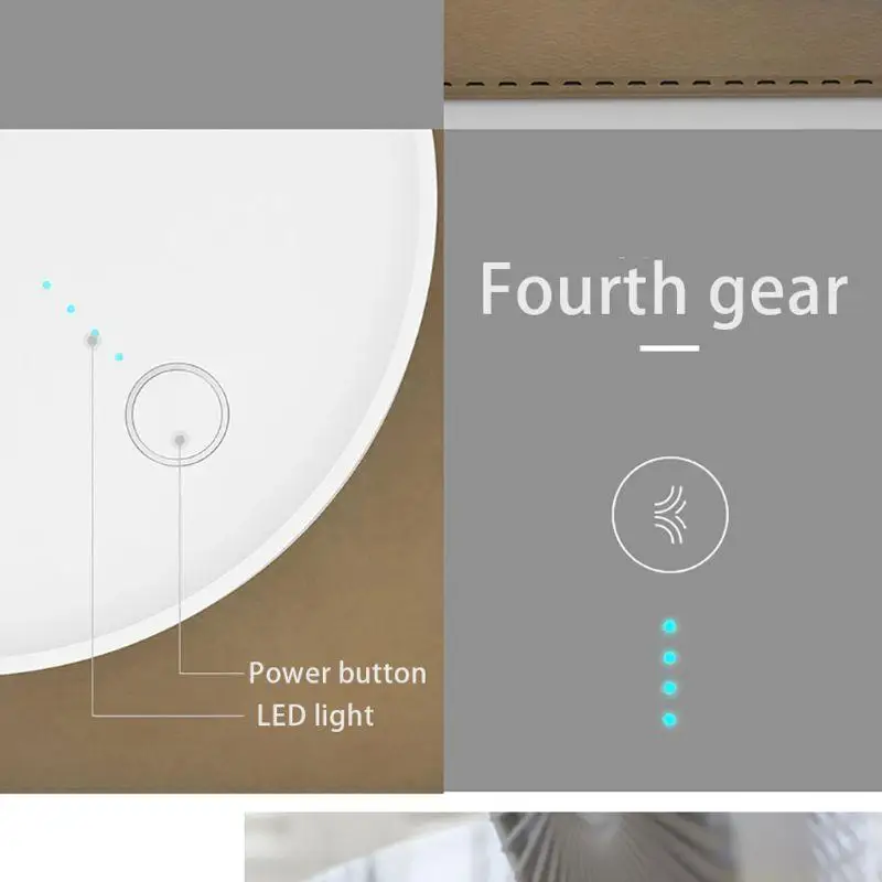 

Ultra-quiet Creative Electric USB Silent Mini Desktop Fan 4000MAh