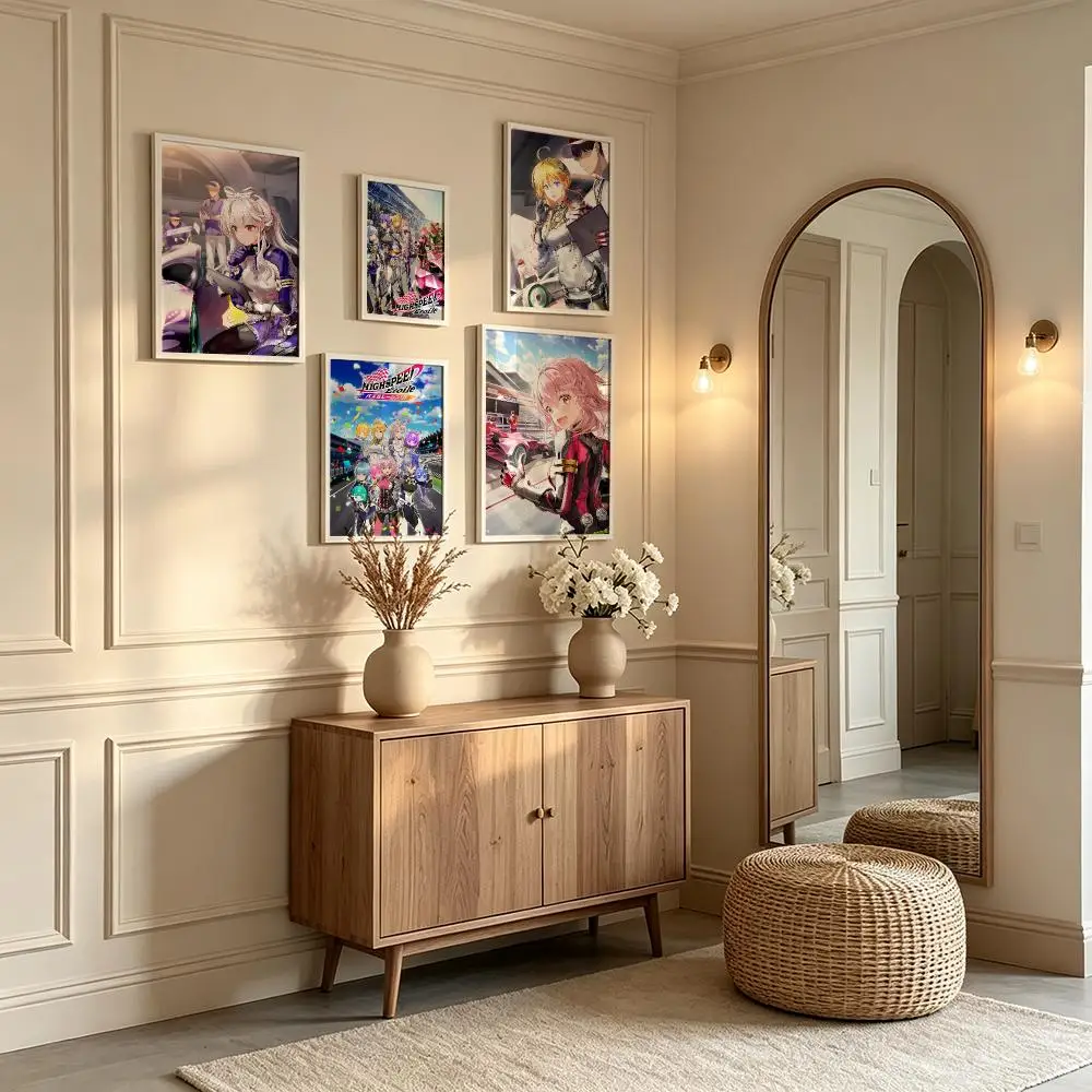 anime Highspeed Etoile Poster Poster Waterproof HD Unframed Self‑Stick Decor Wall Art for Home Room Decoration Gift