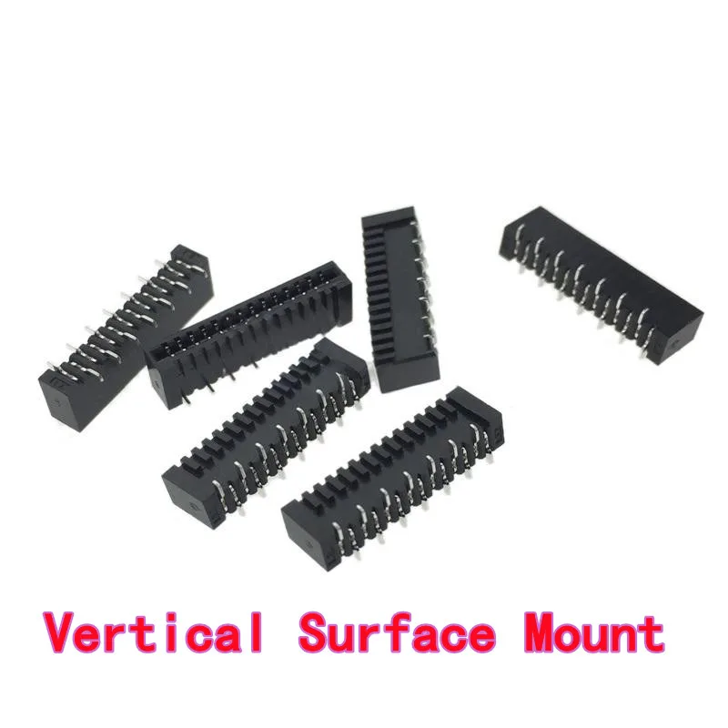 10 Uds 1,0mm contacto de doble cara Horizontal/Vertical Pin doblado/SMD conector escalonado FPC conector de enchufe de Cable plano Flexible