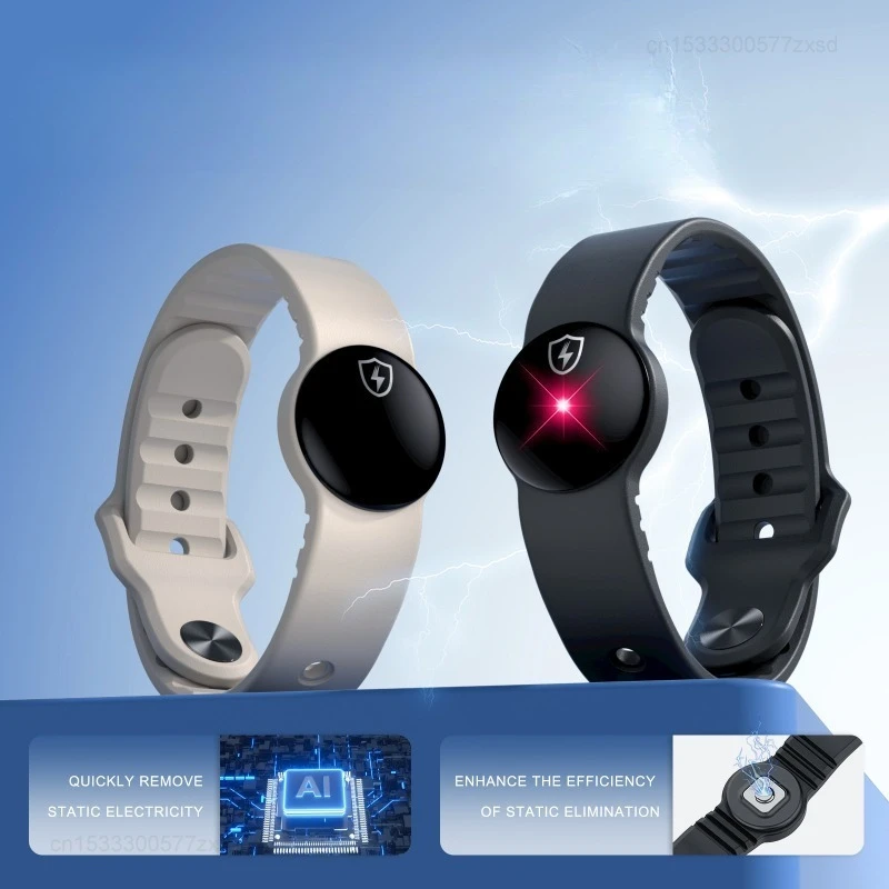 Wireless Anti-Static Wristband Adjustable Silicone Static Eliminator Portable Human Body Static Remover Bracelet M62