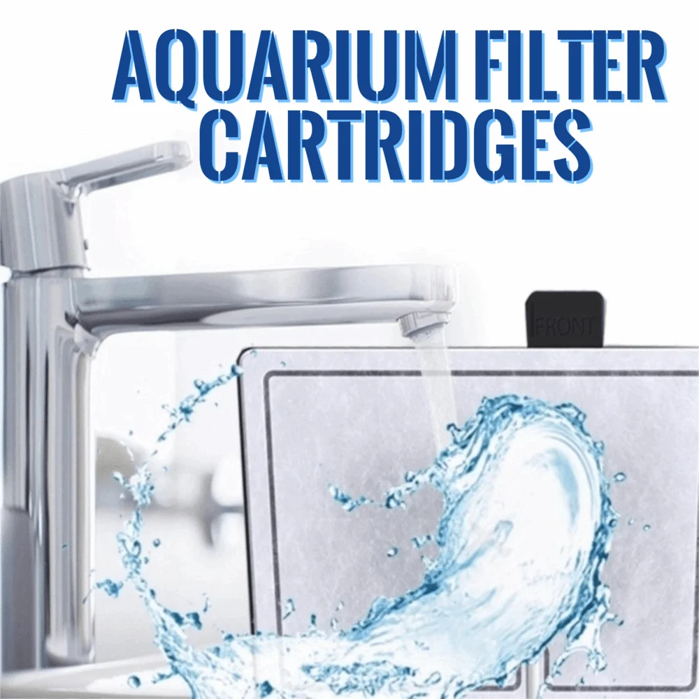 

3pcs Thickened Aquarium Filter Cartridges High Efficiency Rectangular Fish Tank Filter White Activated Carbon Filter