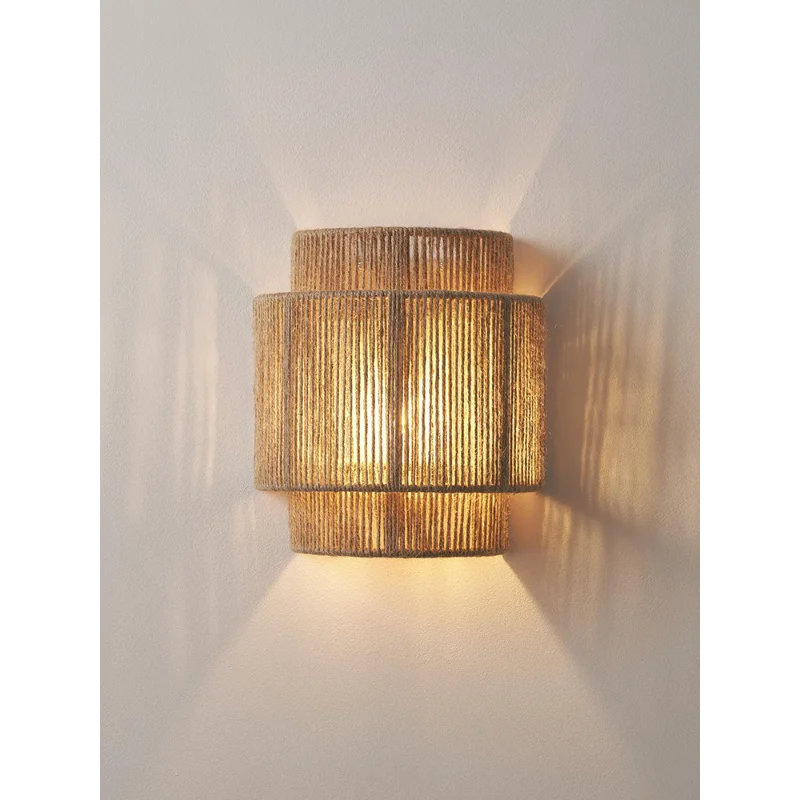 

Japanese Wall Lamp Retro Hemp Rope Living Room Bedroom Bedside Wall Lights for Home Atmosphere Aisle Balcony Rope Wall Lights