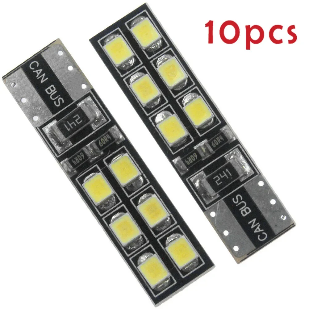 

Eyelid Light LED Lights 10 * Accessories Bulb DC12V Error Free For Mercedes-Benz T10 W204 C300 C350 6000K White