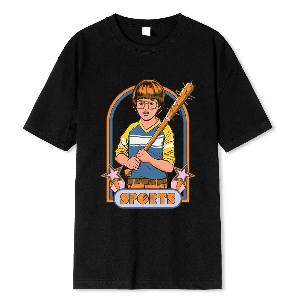 

Horror Comic Series Clowns Are Funny Bedtime Stories Men T-Shirts Cotton O-Neck Clothes Hip Hop T Shirt Breathable Street 808CX