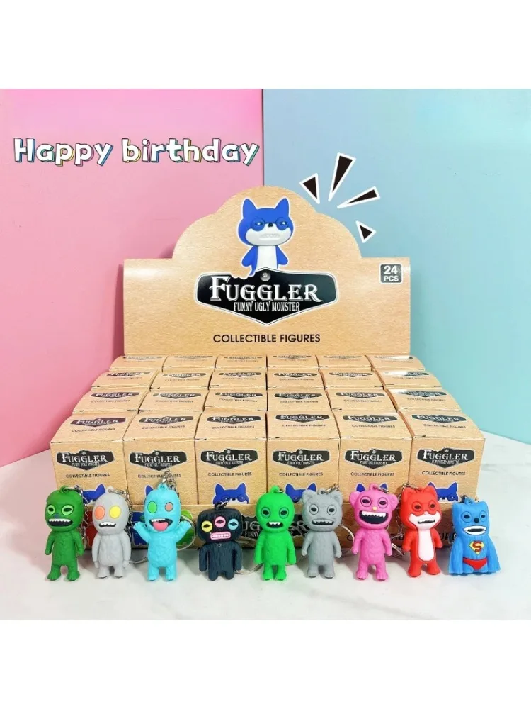 @ 24 unids/set Pokemon Pikachu caja ciega figura de acción modelo muñeca llavero colgante juguete decorativo para regalo de Navidad para niños