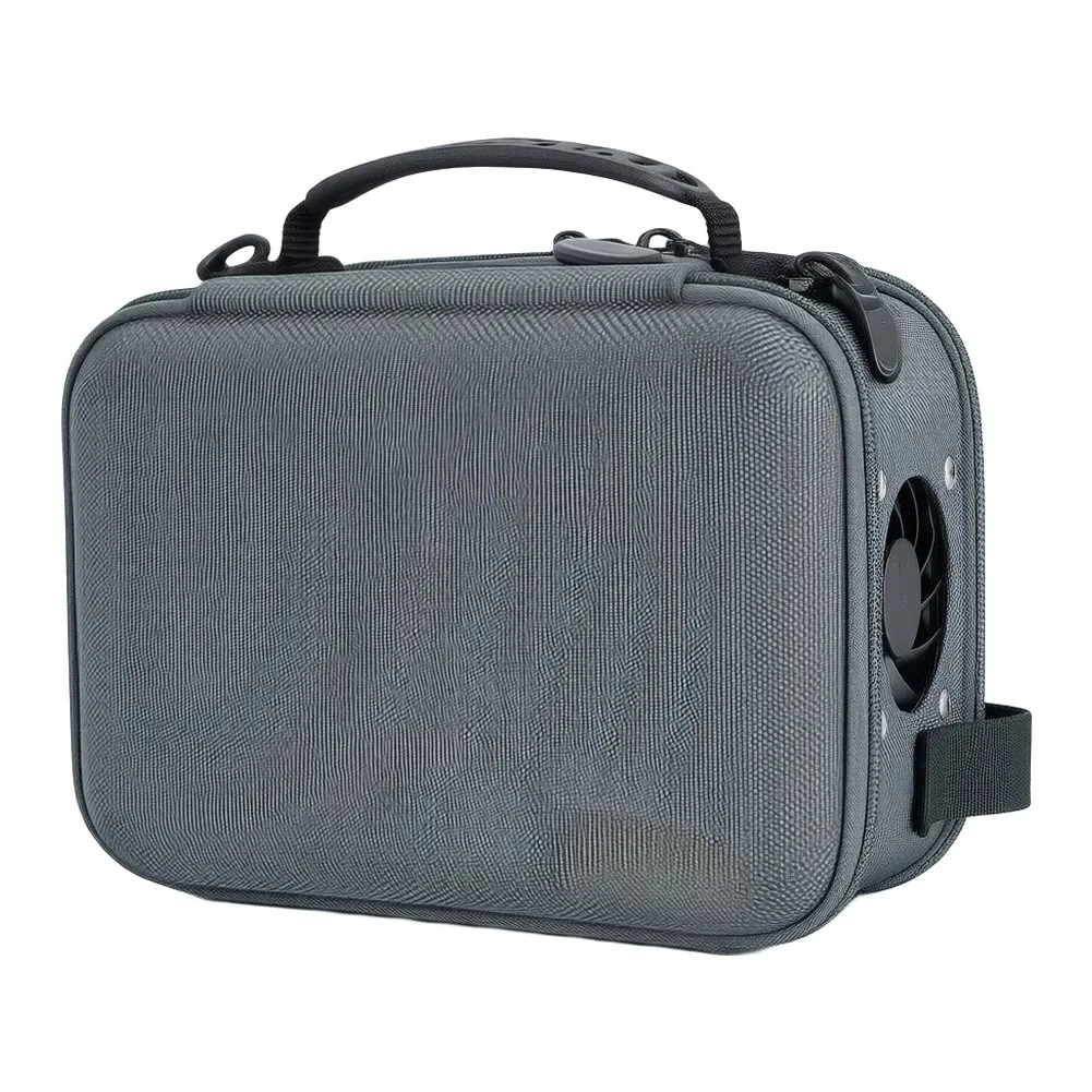 Fence Mounted Multi Functional Bag With Cooling Fan And Sunshade For DJI Action For Insta360 X6 Camera Storage Stand Accessories